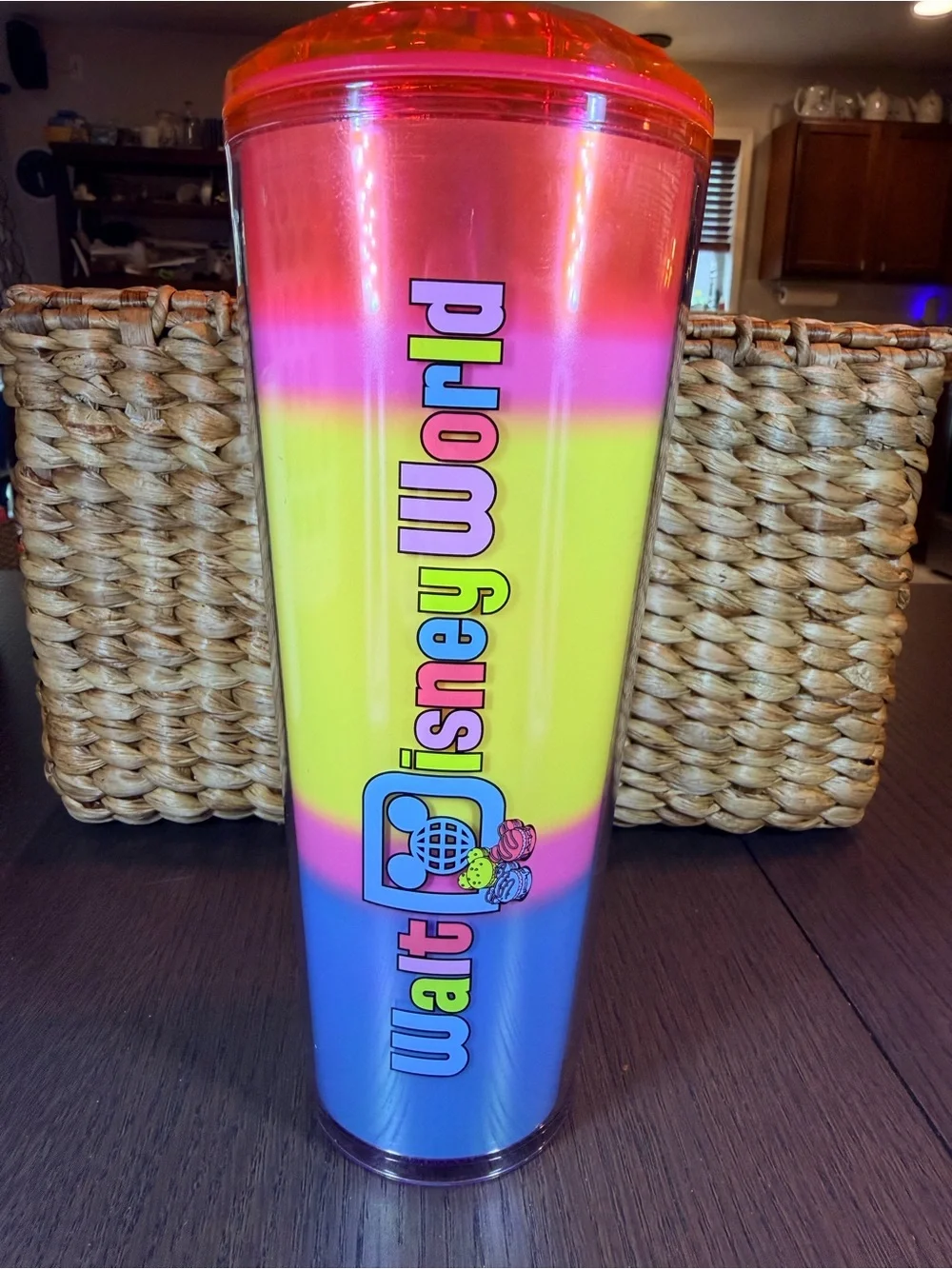 Starbucks 2024 Walt Disney World Park Eats Macaron Tumbler with MultiColor Straw